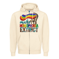 Sandshell Lgbtq Make Homophobia Extinct Zipper Hoodie - BundleAndBundleShop