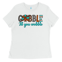 White gobble til tou wobble Ladies Tee - JahusDesignShop