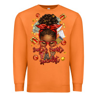 Carrot santa favorite tax specialist afro messy bun Premium Sweatshirt - texasbilliewilder