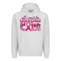 Dove Grey all i want for christmas is a cure breast cancer Premium Hoodie - texasbilliewilder