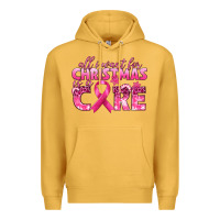 Mustard all i want for christmas is a cure breast cancer Premium Hoodie - texasbilliewilder