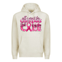 Oatmeal Heather all i want for christmas is a cure breast cancer Premium Hoodie - texasbilliewilder