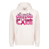 Pale Pink all i want for christmas is a cure breast cancer Premium Hoodie - texasbilliewilder