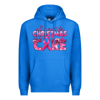 True Royal all i want for christmas is a cure breast cancer Premium Hoodie - texasbilliewilder