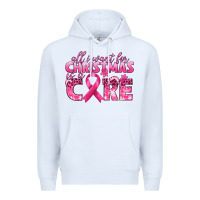 White all i want for christmas is a cure breast cancer Premium Hoodie - texasbilliewilder