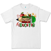 White christmas educator pencil Premium Tee - FaDigitalArtStudio