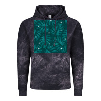 Cloud Black Tropical  Leaves Seamless Pattern Vintage Hoodie - BundleAndBundleShop
