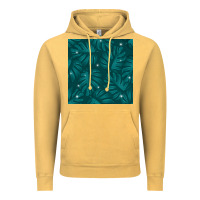 Vintage Mustard Tropical  Leaves Seamless Pattern Vintage Hoodie - BundleAndBundleShop