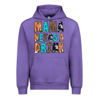 Tulip Mama Needs a Drink Urban Hoodie - CowCowDesign