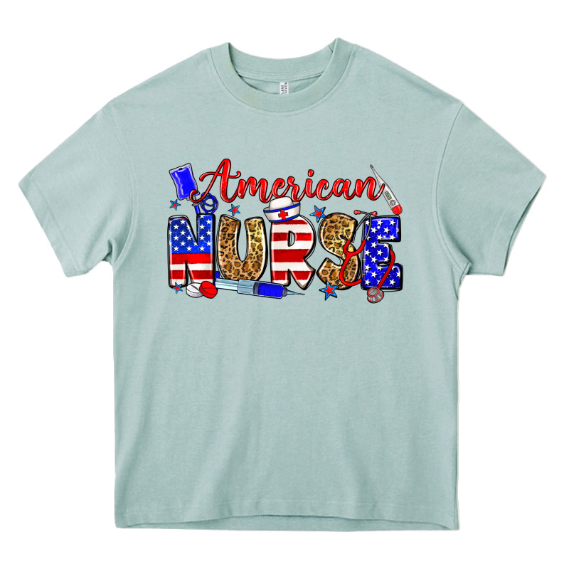 American Nurse Heavy Core Tee by Zillion Design Studio | Teevron