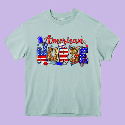 American Nurse Heavy Core Tee Designed By Zillion Design Studio