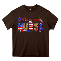 Chocolate Brown American nurse Heavy Core Tee - Zillion Design Studio