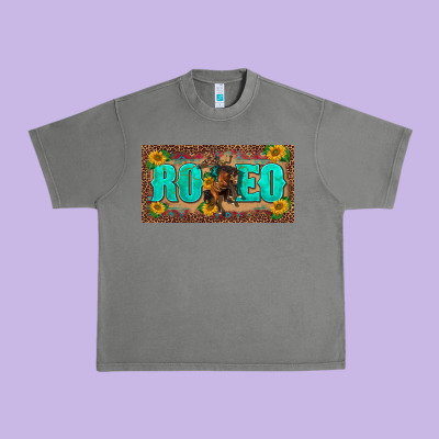 Western Rodeo Horse Leopard Aztek Sunflower License Plate Template Urban Heavy Tee Designed By Barkaloodesign