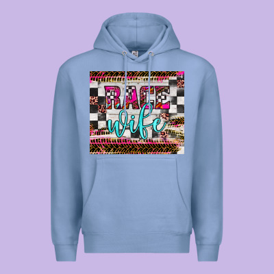 Race Wife Premium Hoodie Designed By Jahusdesignshop