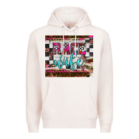 Pale Pink race wife Premium Hoodie - JahusDesignShop