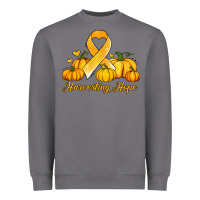 Storm childhood cancer awareness month harvesting hope Heavyweight Sweatshirt - Jasminsmagicworld