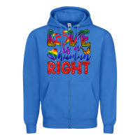 True Royal Love İs a Human Right Zipper Hoodie - BundleAndBundleShop