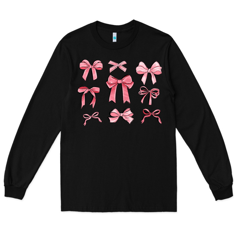 Pink Ribbons Long Sleeve Tee by MaliasSmallBusiness | Teevron