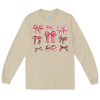 Mushroom pink ribbons Long Sleeve Tee - MaliasSmallBusiness