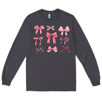Smoke pink ribbons Long Sleeve Tee - MaliasSmallBusiness