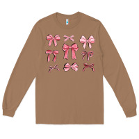 Toasted Coconut pink ribbons Long Sleeve Tee - MaliasSmallBusiness