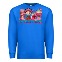 True Royal cafecito y chisme with coffee cups Premium Sweatshirt - texasbilliewilder