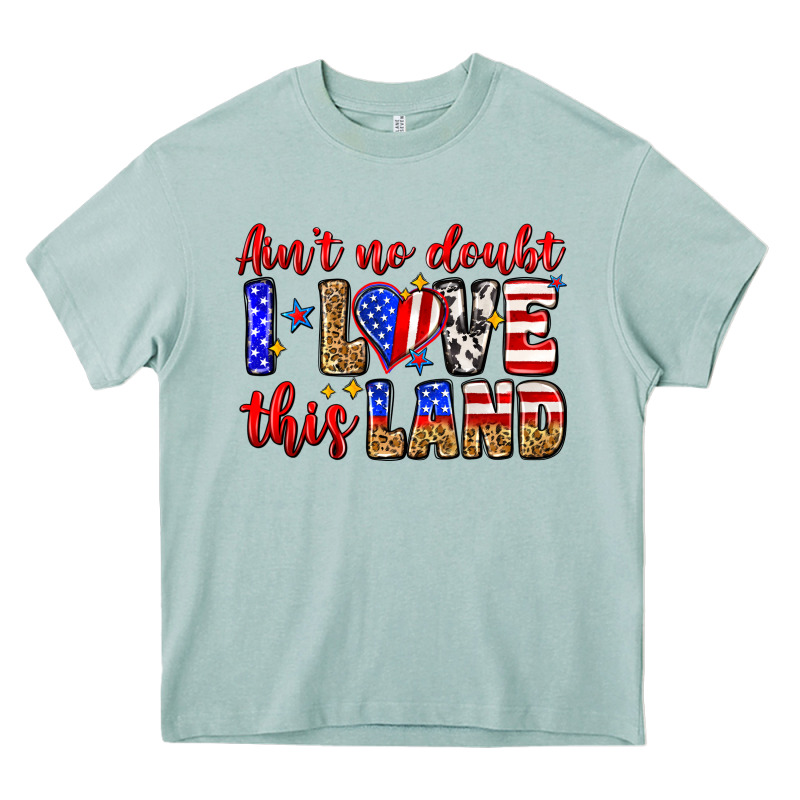 Ain't No Doubt I Love This Land Heavy Core Tee by Zillion Design Studio | Teevron