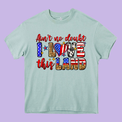 Ain't No Doubt I Love This Land Heavy Core Tee Designed By Zillion Design Studio