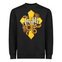 Black faith childhood cancer Heavyweight Sweatshirt - Jasminsmagicworld