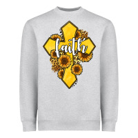 Faith Childhood Cancer Heavyweight Sweatshirt | Teevron