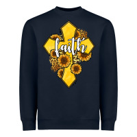 Navy faith childhood cancer Heavyweight Sweatshirt - Jasminsmagicworld