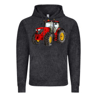Western Farm Tractor Red Vintage Hoodie | Teevron