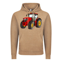 Vintage Coffee western farm tractor red Vintage Hoodie - Artiststas