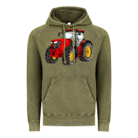 Vintage Olive western farm tractor red Vintage Hoodie - Artiststas
