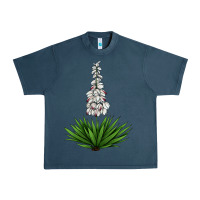Midnight Navy Yucca Flower IIIustrations Urban Heavy Tee - LillyAllenDesigns