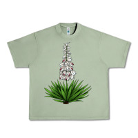 Oil Green Yucca Flower IIIustrations Urban Heavy Tee - LillyAllenDesigns