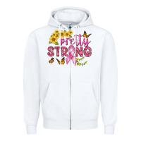 White pretty strong Zipper Hoodie - BundleAndBundleShop