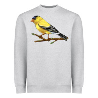 Heather Grey American Goldfinch Heavyweight Sweatshirt - LillyAllenDesigns