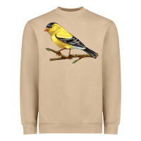 Mushroom American Goldfinch Heavyweight Sweatshirt - LillyAllenDesigns
