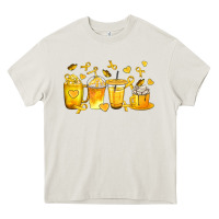 Cream Childhood Cancer Coffee Cups Heavy Core Tee - texasbilliewilder