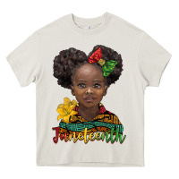 Cream juneteenth african girl Heavy Core Tee - BarkalooDesign