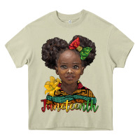 Mossy juneteenth african girl Heavy Core Tee - BarkalooDesign
