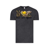Vintage Black Peace Love Hyenas Vintage Tee - LillyAllenDesigns