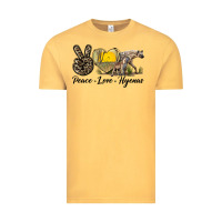 Vintage Mustard Peace Love Hyenas Vintage Tee - LillyAllenDesigns