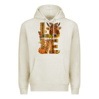 Oatmeal Heather Love fall cow Premium Hoodie - NancyCooperArtShop