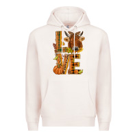 Pale Pink Love fall cow Premium Hoodie - NancyCooperArtShop
