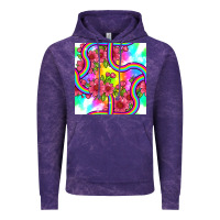 Cloud Purple tie dye floral seamless pattern Vintage Hoodie - BundleAndBundleShop