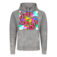 Cloud Rock tie dye floral seamless pattern Vintage Hoodie - BundleAndBundleShop