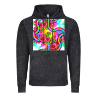 Vintage Black tie dye floral seamless pattern Vintage Hoodie - BundleAndBundleShop