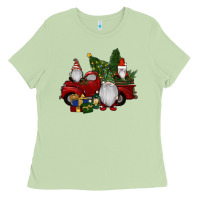 Matcha christmas gnomes with truck Ladies Tee - RanaPortraitStore